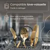 Deleca Amor Ménagère 72 Pièces pour 12 Personnes, Or, Acier Voir les images du produit 5