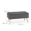Banc rembourré avec rangement RD28940, anthracite Voir les images du produit 4