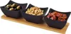 Orion | Snackschalen Set - Aus Porzellan - Schwarz - 4 Produktbild-Vorschau 1