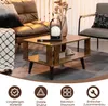 COSTWAY Table basse 2 niveaux, table d'appoint Voir les images du produit 2