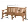 Teako Design Gartenbank Piceno Teakholz Massiv Wetterfest Produktbild-Vorschau 7