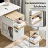 SoBuy ASK08-WN Biurko na kółkach Szafka na akta Biurko na Podgląd zdjęcia produktu 7