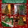 UISEBRT 15m Weihnachtsgirlande Tannengirlande mit Schleife Produktbild-Vorschau 7