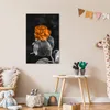 MuchoWow® Poster Blumen - Rosen - Orange - Schwarz - Weiß Produktbild-Vorschau 7