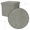 Pouf pieghevole con vano portaoggetti grigio 38x38x38cm Anteprima dell’immagine prodotto 10