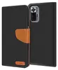 A flip case for a smartphone is shown open, revealing the phone's camera module and the inside of the case. Produktbild-Vorschau