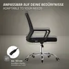 Ergonomická kancelářská židle ML-Design, černá, výškově Náhled obrázku produktu 4