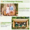 COSTWAY Tuinopslag 155 liter, hout, tuinbank voor buiten Productafbeelding-voorbeeld 4