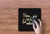 MuchoWow® Mauspad Mousepad Zitat - Motivation - Gold - Produktbild-Vorschau 3