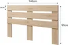 Lermowood Bettkopfteil "Z1" 140x90cm Natur –Elegantes Produktbild-Vorschau 2