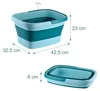 Relaxdays Fußbadewanne, faltbar, Noppen, Henkel, HxBxT: 23 Produktbild-Vorschau 4