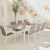 Set tavolo da giardino allungabile in alluminio con 8 Anteprima dell’immagine prodotto 6