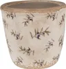 Clayre & Eef Blumentopf Ø 13x12 cm Beige Blau Keramik Produktbild-Vorschau 1