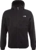 A black jacket with a hood is shown against a white background. Produktbild-Vorschau