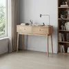 Mid-Century Schreibtisch mit Schubladen Eichenfarbe für Produktbild-Vorschau 1