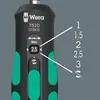 A close-up view of the handle of a torque screwdriver, showing the adjustment dial and brand markings. Produktbild-Vorschau