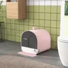 PawHut Katzentoilette Katzenklo mit Haube und Deckel Produktbild-Vorschau 2
