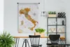 MuchoWow® Wandteppich Wandbehang Weltkarte - Farbe - Produktbild-Vorschau 3