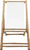 vidaXL Chaise longue bambou et toile Voir les images du produit 1