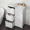 EUGAD Badezimmerschrank Badschrank, mit 3 Schubladen 1 Produktbild-Vorschau 9