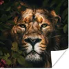 MuchoWow® Poster Löwe - Tiere - Dschungel 100x100 cm - Produktbild-Vorschau 1