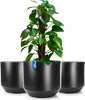BigDean 3X Blumentopf Style ø 40 cm anthrazit mit Produktbild-Vorschau 1