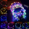 LED Blumengirlande Stirnband Mädchen Frauen Braut Strand Produktbild-Vorschau 3