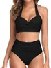Plavky - Dvoudílné plavky - Vysoký střih - Boho bikiny - Náhled obrázku produktu 1