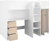 Parisot Hochbett Tom mit Schreibtisch, Schubkästen & Produktbild-Vorschau 16