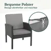 SVITA DENVER Polyrattan Gartenmöbel Set Essgruppe Lounge Produktbild-Vorschau 5