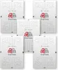 A collection of five white picture frames arranged in a staggered pattern. Produktbild-Vorschau