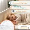 be4home matelas de lit de bébé ovale 70 x 37 cm, respirant, Voir les images du produit 5
