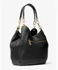 MICHAEL KORS LILLIE Large Hobo Bag aus schwarzem Leder, Produktbild-Vorschau 6