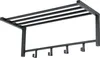 LOFT42 Bergamo Wandgaderobe 4 Haken- Metall - Schwarz Produktbild-Vorschau 1