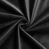 Verdunkelungsvorhang Samt weich 140x225 cm Schwarz Vorhang Produktbild-Vorschau 3
