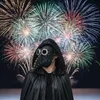 Maska morového doktora, černá maska na Halloween, karneval Náhled obrázku produktu 2