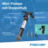 FISCHER Minipumpe Aluminium mit Doppelhub-Funktion Produktbild-Vorschau 6