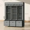 Kleiderschrank Stoffschrank mit Kleiderstange, Schubladen, Produktbild-Vorschau 5