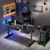 EUREKA ERGONOMIC Gamingtisch 152×70cm Gaming Schreibtisch Produktbild-Vorschau 7