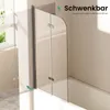 EMKE Duschabtrennung Faltwand 100 x 140cm Produktbild-Vorschau 3