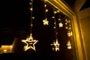 LED Sternen Lichtervorhang warm weiß - 100 cm - Deko Produktbild-Vorschau 4