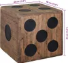 vidaXL Aufbewahrungskiste Mindi-Holz 40 x 40 x 40 cm Produktbild-Vorschau 3