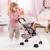 Puppen-Buggy Set mit Reisebett und Zubehör grau/rosa - Produktbild-Vorschau 12