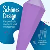 itenga Bastelschultüte mit Verschluss LILA 6eckig 85cm Produktbild-Vorschau 4