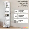 K-Möbel Glasvitrine stehend in Weiss (176x37x33 cm) mit 4 Produktbild-Vorschau 2