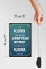 Holzschild Spruch 12x18cm if Alcohol can damage short term Produktbild-Vorschau 6