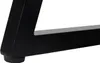 A close-up view of the black metal leg of a desk with a small black rubber foot. Náhľad obrázku produktu