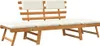 vidaXL Banc de jardin 2 en 1 avec coussins 190 cm bois Voir les images du produit 8