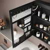 SONNI 48,5 x 70 x 13 cm Einzeltür-Holzspiegelschrank mit Produktbild-Vorschau 4