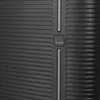 A close-up view of the textured surface of a black suitcase, showing the 'travelite' logo. Produktbild-Vorschau